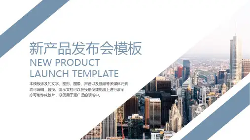 商务风新产品发布会PPT模板