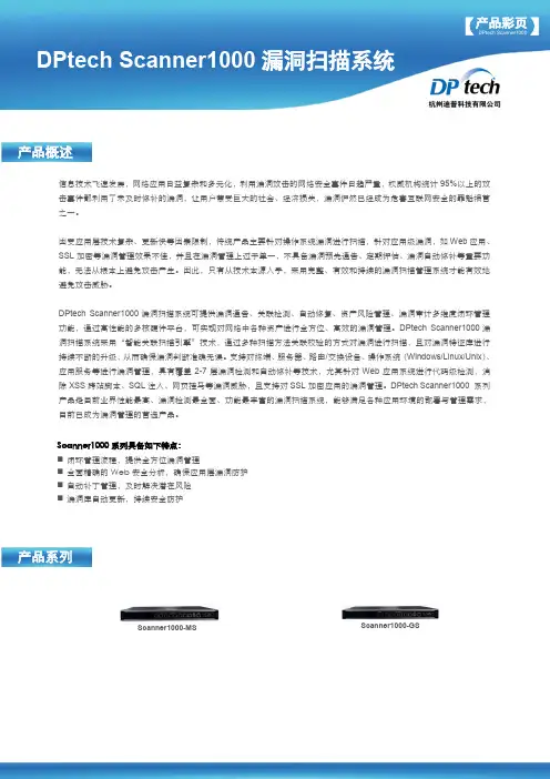 DPtech Scanner1000 系列产品彩页