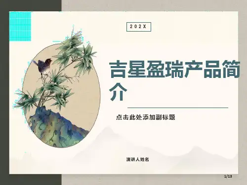 吉星盈瑞产品简介