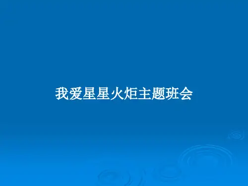 我爱星星火炬主题班会PPT教案