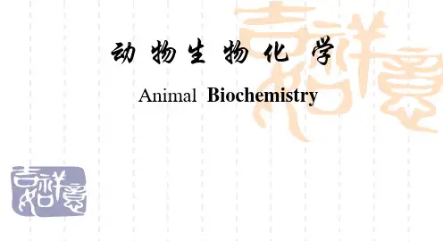 动物生物化学(绪论部分)