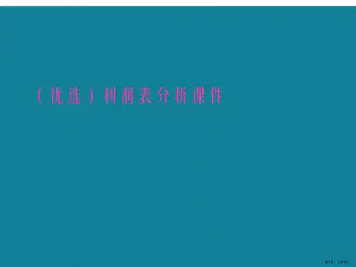 利润表分析ppt详解.