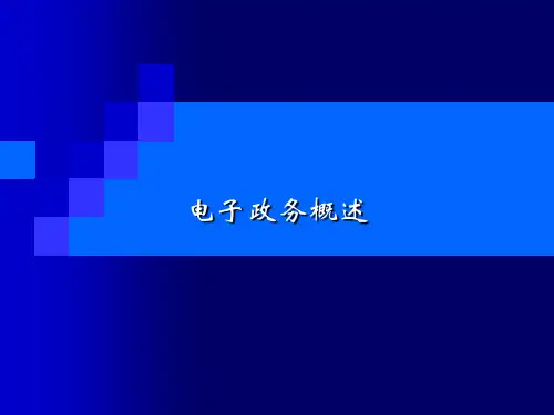 电子政务的发展阶段(ppt 42页)