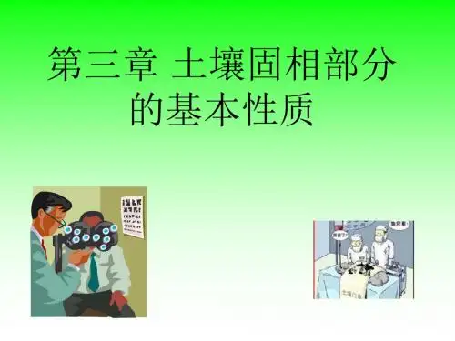 第三章土壤固相部分的基本性质
