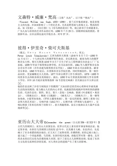 外国名人
