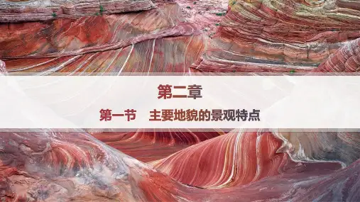 中图版高中地理必修第一册精品课件 第2章 自然地理要素及现象 第1节 主要地貌的景观特点——分层作业