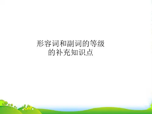 人教八年级英语上册形容词副词比较级最高级的其他用法课件(PPT13张)(2024版)