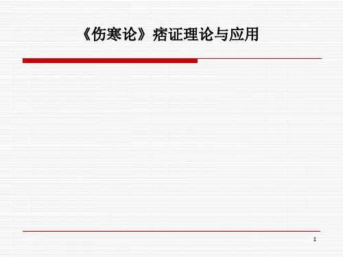 《伤寒论》痞证理论与应用课件