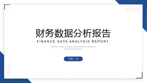 财务数据分析报告PPT