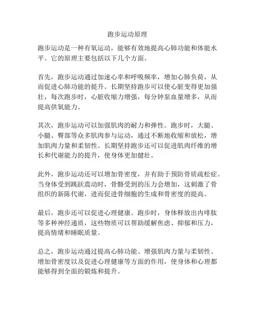跑步运动原理