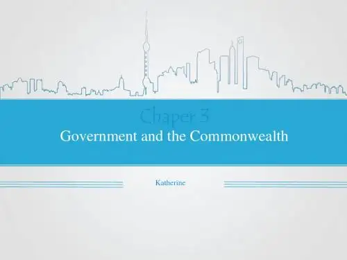 英语国家概况 Chaper 3