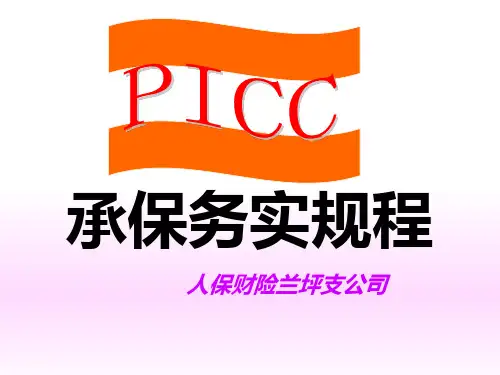 汽车保险承保实务PPT课件
