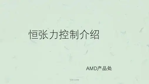 恒张力控制课件