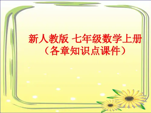 新人教版七年级数学上册总复习课件