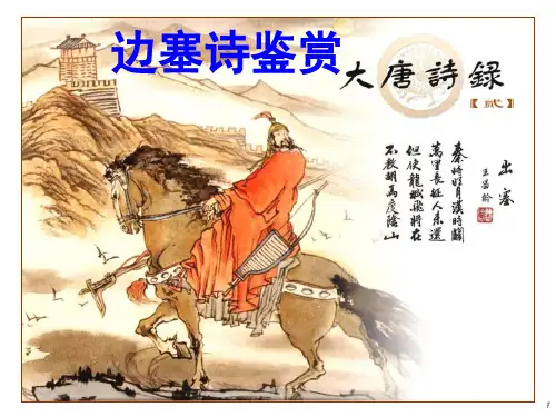 边塞诗 高考复习专题(课堂PPT)