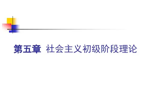 第五章 建设中国特色社会主义总依据(2013版毛概)