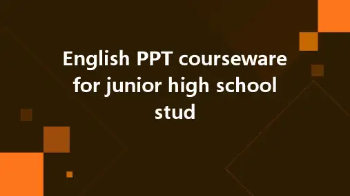 初三英语ppt课件