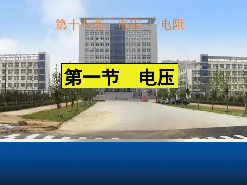 新人教版九年级物理16.1 电 压课件 (共12张PPT)