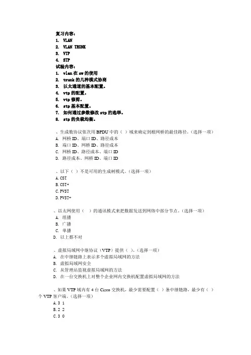 CCNP复习