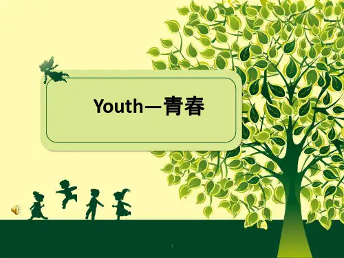 英语有关青春的ppt课件