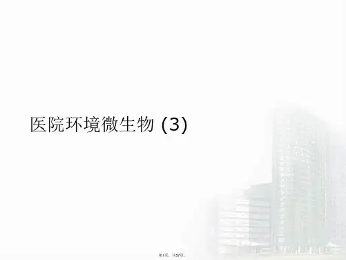 医院环境微生物 (3)PPT课件