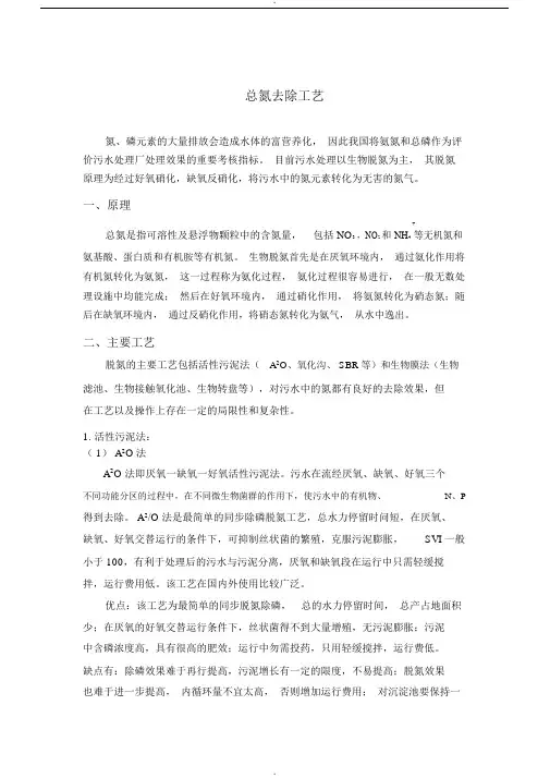 总氮去除工艺