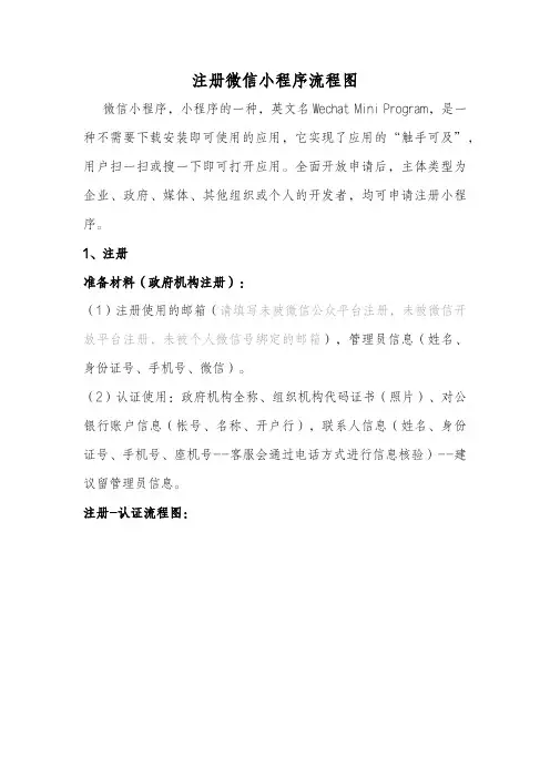 微信小程序注册认证流程图