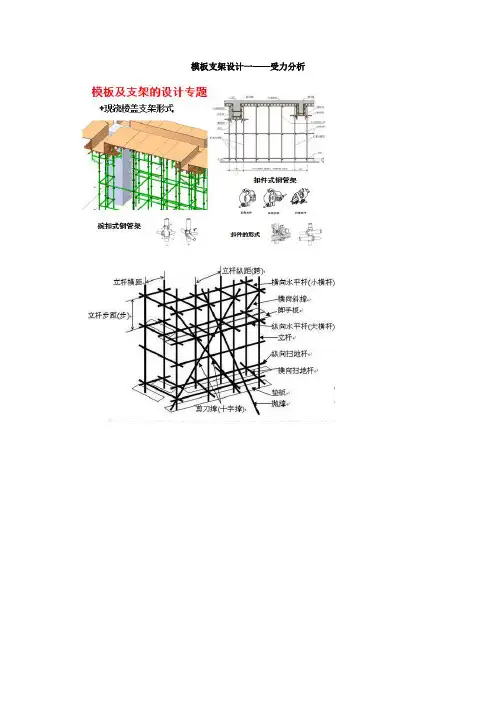 模板支架设计一受力分析