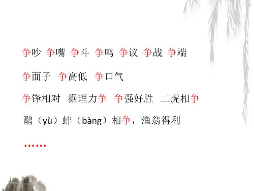 争论的故事课件