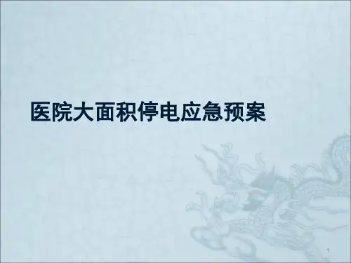 医院停电应急预案ppt课件