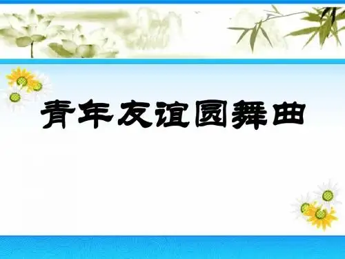 《青年友谊圆舞曲》PPT课件