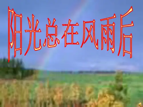 战胜挫折,走向成功PPT课件