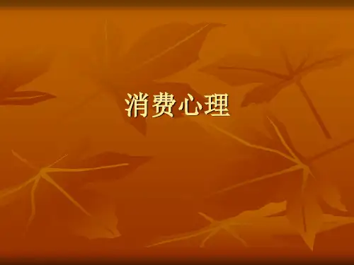 《消费心理》教学课件(全)
