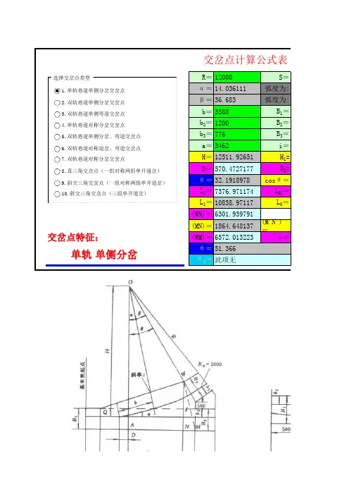 交岔点、三心拱计算程序