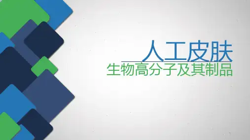 天然高分子人工皮肤ppt课件