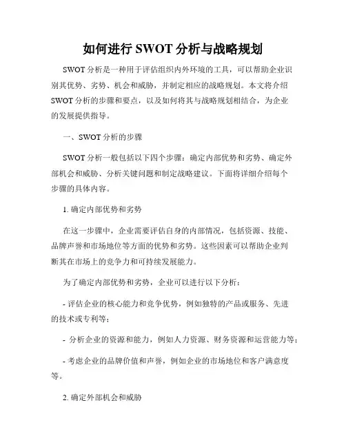 如何进行SWOT分析与战略规划