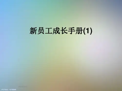 新员工成长手册(1)