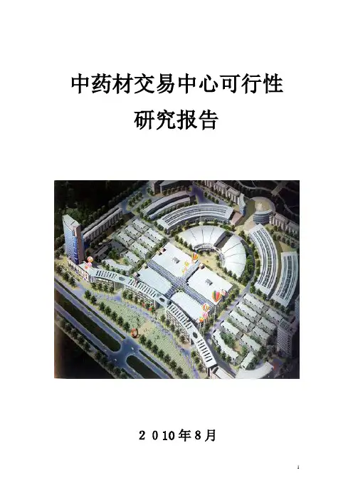 中药材交易中心可行性研究报告