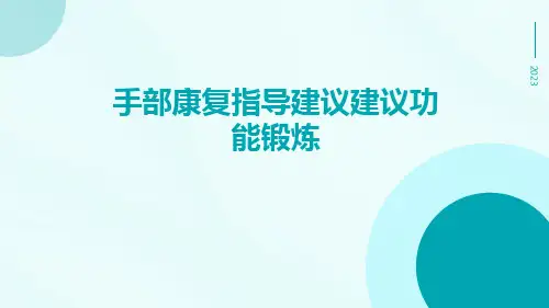 手部康复指导建议建议功能锻炼