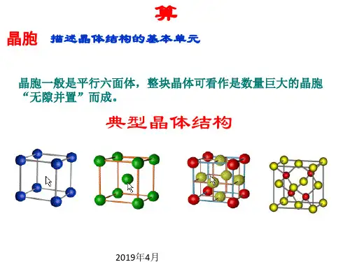 晶胞计算专题均摊法