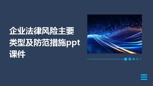 企业法律风险主要类型及防范措施ppt课件