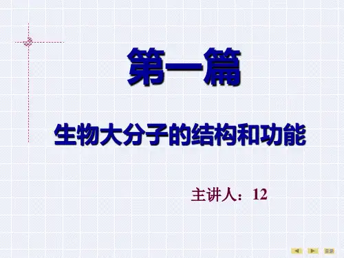 第01章蛋白质的结构与功能课件