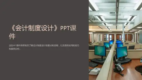 《会计制度设计》课件