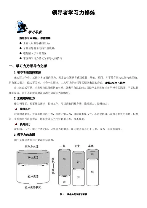 领导者学习力修炼
