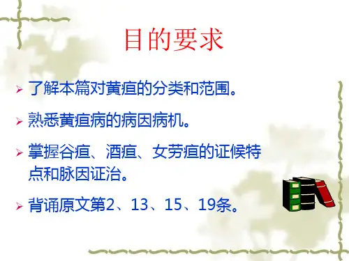 黄疸病脉证并治第十五