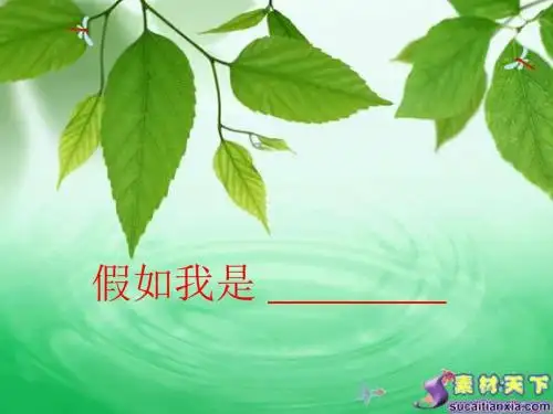 我喜欢的一棵树 20页PPT文档