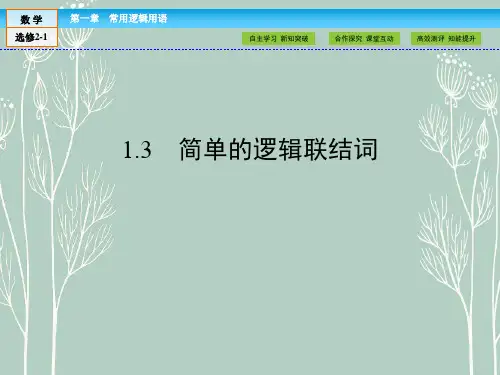 高中数学选修2-1课件：第1章 常用逻辑用语1.3