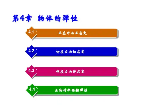 大学物理第4章  物体的弹性