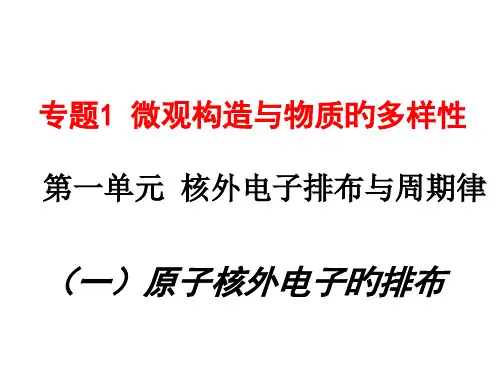 高二化学原子核外电子的排布1省名师优质课赛课获奖课件市赛课一等奖课件