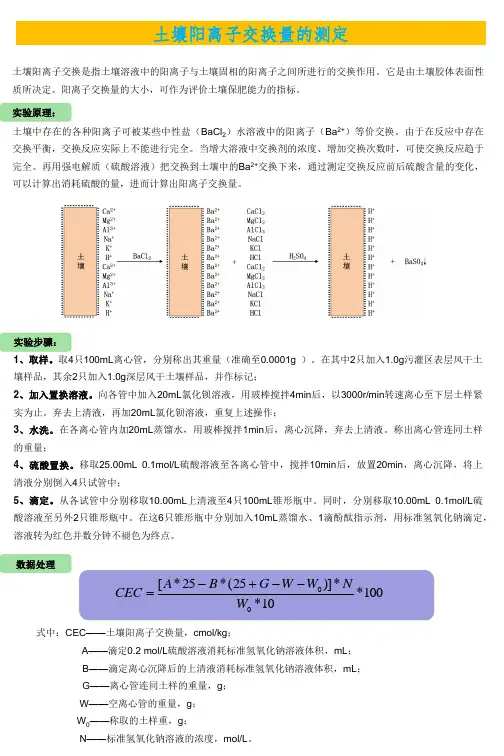 土壤阳离子交换量的测定